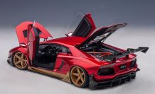 AUTOart 65535 Lamborghini Lamborghini Aventador LB Works - RED / GOLD - Red