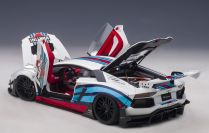 AUTOart  Lamborghini Lamborghini Aventador LB Works - MARTINI - White / Blue