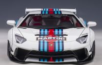 AUTOart  Lamborghini Lamborghini Aventador LB Works - MARTINI - White / Blue