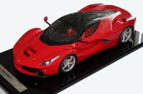BBR Models 2013 Ferrari Ferrari LaFerrari - RED / CARBON - Red / Carbon Roof