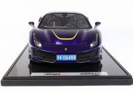 BBR Models  Ferrari 12 Ferrari 488 PISTA - VIOLA AL HUMAD - Violet Metallic