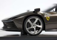 BBR Models Ferrari # Ferrari Daytona SP3 - BLACK GOLD GLOSS CARBON - Black / Gold