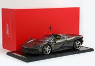 BBR Models Ferrari # Ferrari Daytona SP3 - BLACK GOLD GLOSS CARBON - Black / Gold