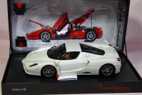 BBR Models 2004 Ferrari FERRARI F140 ENZO - WHITE MICALIZZATO - Pearl White