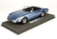 BBR Models 1966 Ferrari Ferrari 365 California - LIGHT METALL BLUE - Light Blue