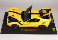 BBR Models  Ferrari Ferrari F12 TDF - YELLOW MODENA - BLUE Yellow Modena