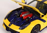 BBR Models  Ferrari Ferrari F12 TDF - YELLOW MODENA - BLUE Yellow Modena