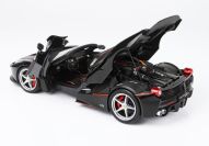 BBR Models  Ferrari Ferrari LaFerrari Aperta - BLACK DAYTONA MET - Black Metallic