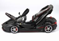 BBR Models  Ferrari Ferrari LaFerrari Aperta - BLACK DAYTONA MET - Black Metallic