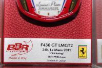 BBR Models 2011 Ferrari 43 FERRARI 430 GT2 - CRS Racing #62 - 20/20 Red / White / Blue