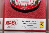 BBR Models 2011 Ferrari 43 FERRARI 430 GT2 - JMB Racing #83 - 20/20 White / Red