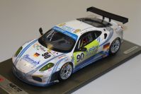 BBR Models 2008 Ferrari FERRARI F430 GT2 - 24h LM 2008 #90 -KROHN DOOR - DIRTY White / Green