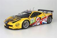 BBR Models 2011 Ferrari FERRARI 458 GT2 - JMW Motorsport #66 Yellow