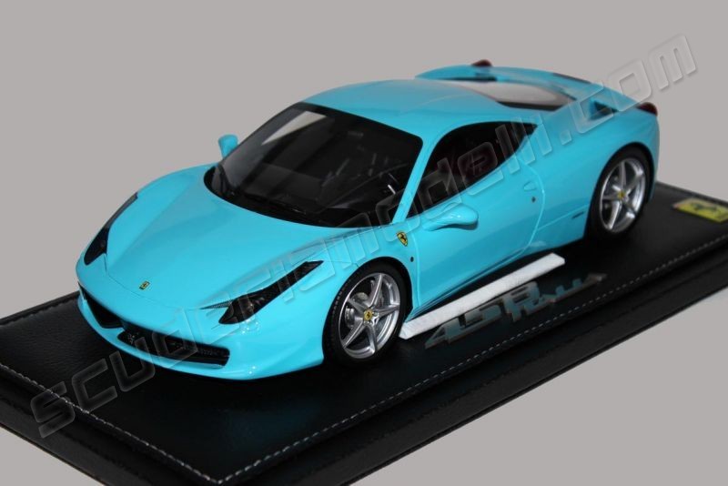 BBR Models 2009 Ferrari Ferrari 458 ITALIA - BABY BLUE - Baby Blue