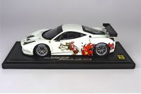 BBR Models 2012 Ferrari Ferrari 458 GT2 - DRAGON - White