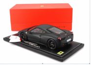 BBR Models 2009 Ferrari Ferrari 458 ITALIA  - MATT BLACK - Black Matt