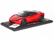 BBR Models 2009 Ferrari Ferrari 458 ITALIA - RED F1 METALLIC / BLACK - Red Metallic