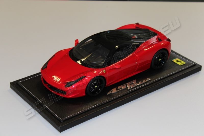 BBR Models 2009 Ferrari Ferrari 458 ITALIA - RED F1 METALLIC / BLACK - Red Metallic