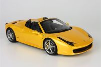 BBR Models 2011 Ferrari Ferrari 458 Italia Spider - GIALLO TRISTRATO - Yellow Tristrato