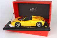 BBR Models 2011 Ferrari Ferrari 458 Italia Spider - GIALLO TRISTRATO - Yellow Tristrato