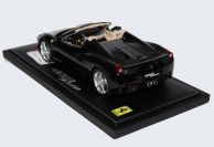 BBR Models 2011 Ferrari Ferrari 458 Italia Spider - BLACK METALLIC - Black Metallic
