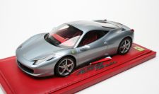 BBR Models 2009 Ferrari Ferrari 458 ITALIA - TITANIUM GREY - Titanium Grey