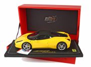 BBR Models 2009 Ferrari Ferrari 458 ITALIA - GIALLO - VALENTINO ROSSI - Yellow / Black