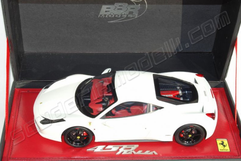 BBR Models Ferrari 458 ITALIA - WHITE AVUS MATT