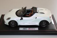 BBR Models 2014 Alfa Romeo Alfa Romeo 4C Spider - PEARL WHITE METALIC - Fuji White