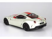 BBR Models 2010 Ferrari Ferrari 599 GTO - WHITE FUJI / RED STRIPE - Pearl White