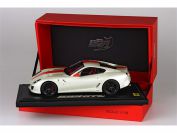 BBR Models 2010 Ferrari Ferrari 599 GTO - WHITE FUJI / RED STRIPE - Pearl White