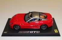 BBR Models 2010 Ferrari Ferrari 599 GTO - RED / GREY - Red / Grey