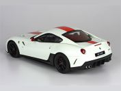 BBR Models 2010 Ferrari Ferrari 599 GTO - WHITE AVUS / RED STRIPE - White Avus