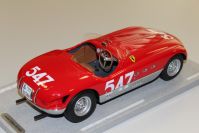 BBR Models 1953 Ferrari Ferrari 340 Spyder Vignale Mille Miglia #547 Red / Silver