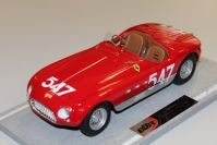 BBR Models 1953 Ferrari Ferrari 340 Spyder Vignale Mille Miglia #547 Red / Silver