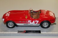 BBR Models 1953 Ferrari Ferrari 340 Spyder Vignale Mille Miglia #547 Red / Silver