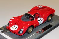 BBR Models 1966 Ferrari Ferrari 330 P2 24h Le Mans #21 Red