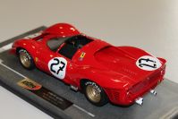 BBR Models 1966 Ferrari Ferrari 330 P3 Spider- 24h LM #27 - Red