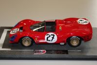 BBR Models 1966 Ferrari Ferrari 330 P3 Spider- 24h LM #27 - Red