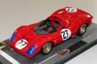 BBR Models 1966 Ferrari Ferrari 330 P3 Spider- 24h LM #27 - Red