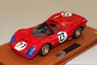 BBR Models  Ferrari Ferrari 330 P3 Spider- 24h LM #27 - #02/20 Red