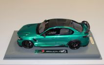 BBR Models  Alfa Romeo Alfa Romeo Giulia GTAM - VERDE MONTREAL / SILVER - Green Metallic