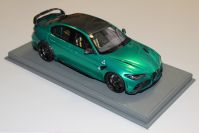 BBR Models  Alfa Romeo Alfa Romeo Giulia GTAM - VERDE MONTREAL / SILVER - Green Metallic