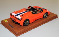 BBR Models  Ferrari Ferrari 458 Speciale A - FLUORESCENT RED / WHITE - Fluorescent Red