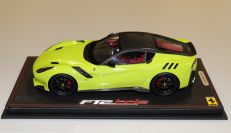 BBR Models  Ferrari Ferrari F12 TDF - LIME GREEN / CARBON - Green