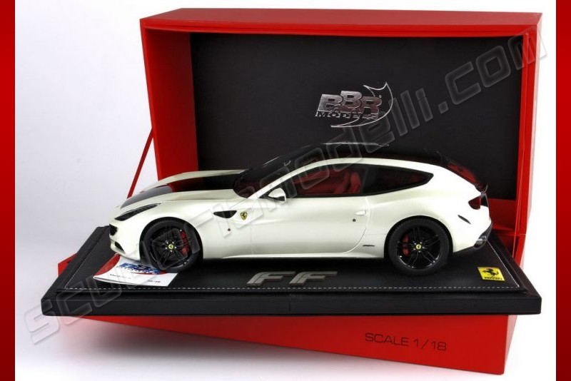 BBR Models Ferrari FF - FUJI WHITE / BLACK - Scuderiamodelli by Robert
