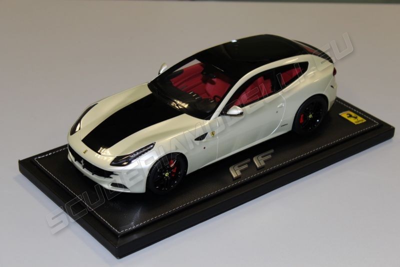 BBR Models Ferrari FF - FUJI WHITE / BLACK - Scuderiamodelli by Robert