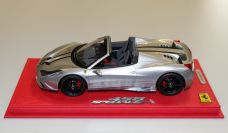 BBR Models  Ferrari Ferrari 458 Speciale A - SILVER ALLOY - #28/28 Red Matt