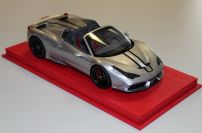 BBR Models  Ferrari Ferrari 458 Speciale A - SILVER ALLOY - #28/28 Red Matt