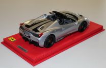 BBR Models  Ferrari Ferrari 458 Speciale A - SILVER ALLOY - #28/28 Red Matt